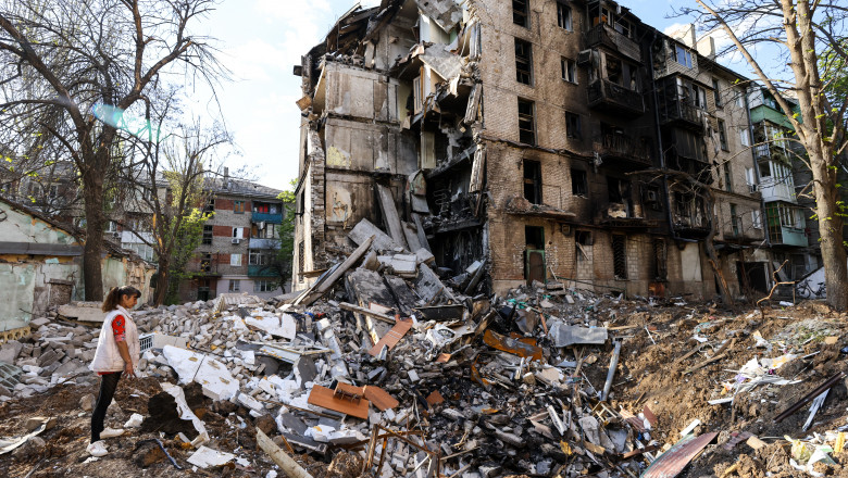 Efectele atacurilor rusești la Mariupol. Foto: Profimedia