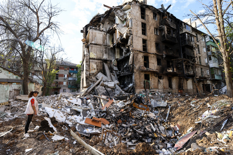 Efectele atacurilor rusești la Mariupol. Foto: Profimedia