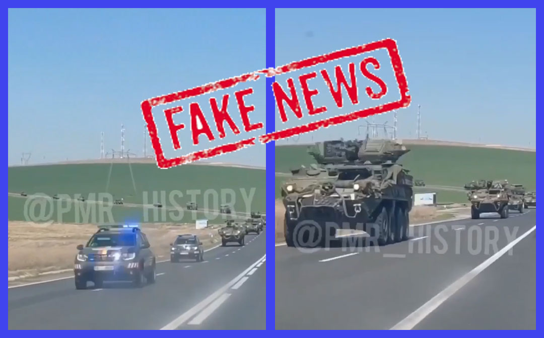 Știre falsă despre un convoi de vehicule militare americane care s-ar deplasa din România spre Ucraina. MApN face precizări