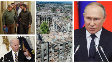 Colaj Guterres și Zelenski, distrugeri în Mariupol, Vladimir Putin și Joe Biden