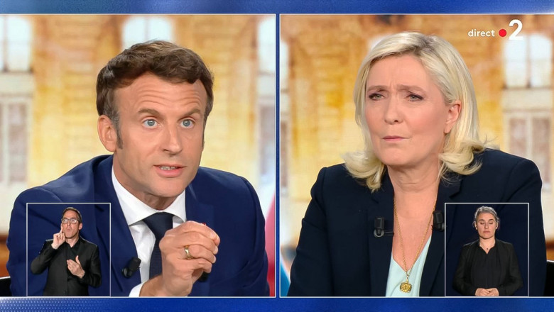 Paris: Debate between Emmanuel Macron and Marine Le Pen on french TV