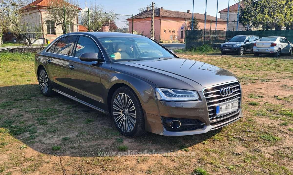 Un Audi de 40.000 de euro căutat de poliția germană a fost oprit la intrarea în România