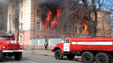 Incendiu la un institut din domeniul apărării din Rusia.