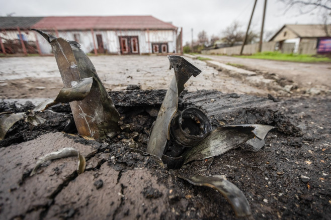 Lugansk People's Republic city of Pervomaisk in aftermath of shelling