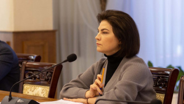 Irina Venediktova la o ședință.