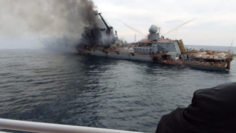 Rusia susține că în naufragiul crucişătorului Moskva a murit doar un marinar, alți 27 fiind dispăruți