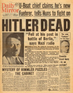1945 Daily Mirror Adolf Hitler dead