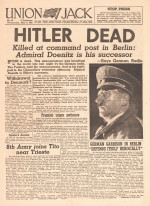 1945 Union Jack Death of Adolf Hitler