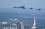Russia Victory Day Parade Aerial Rehearsal
