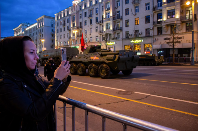 Final night rehearsal of the Victory Day parade in Moscow, Russia - 04 May 2022