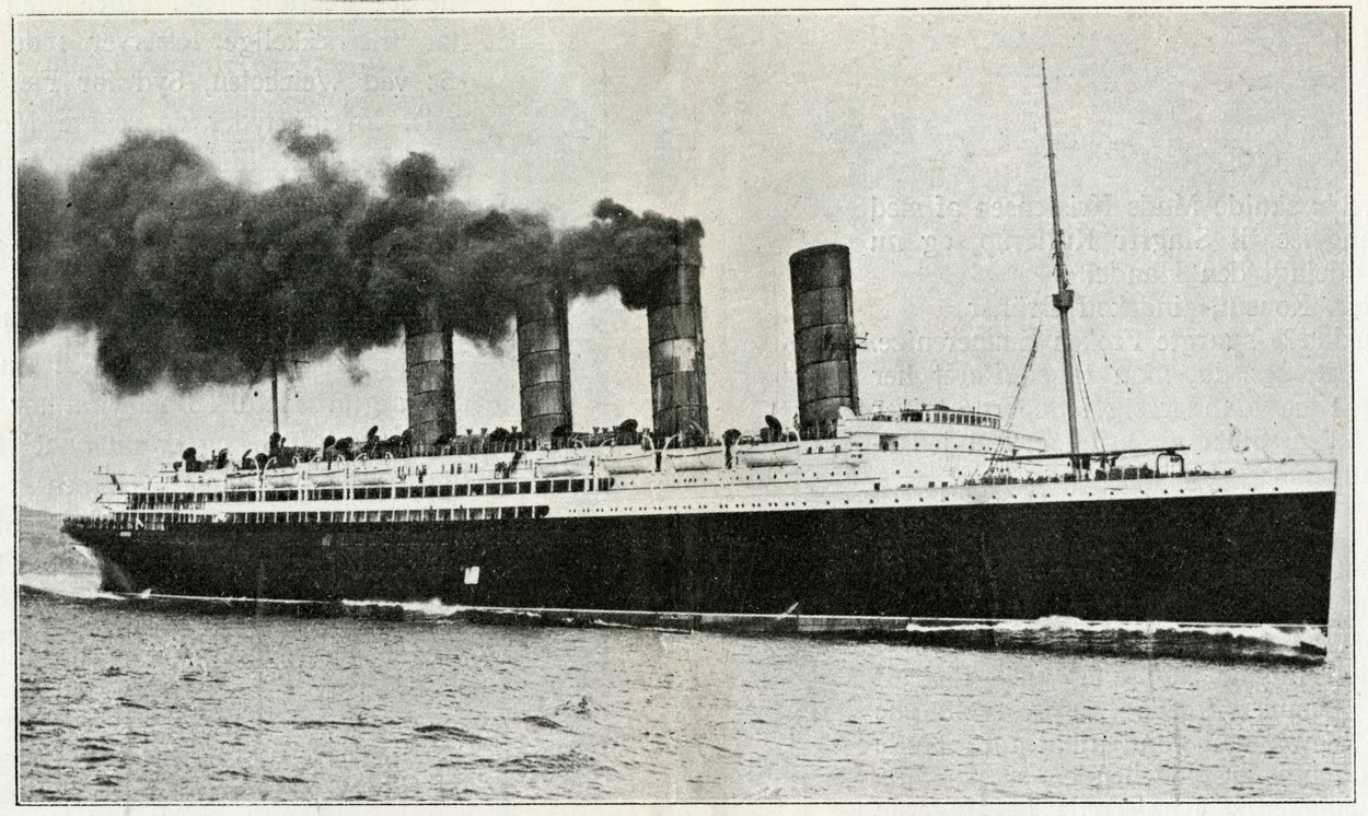 În urmă cu 107 ani, nava Lusitania se scufunda după ce era torpilată de un submarin german. 1198 de oameni au murit