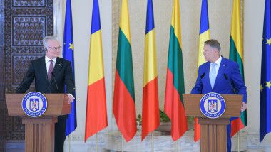 Președintele Klaus Iohannis și președintele Lituaniei, Gitanas Nausėda