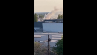 clădirea fumegândă în Odesa
