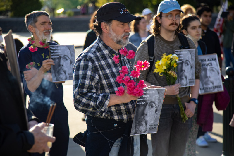 Vigil At U.S. Supreme Court For Wynn Alan Bruce, Washington, d.c., United States - 29 Apr 2022