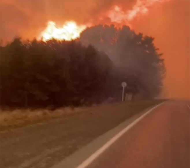 Wildfires inferno Russia