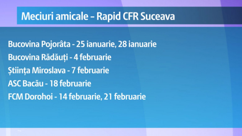 PROGRAM INCARCAT CFR SUCEAVA