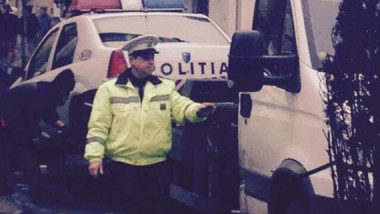 masina politie ridicata de politisti digi oradea 1