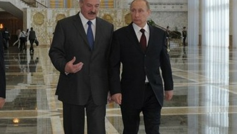 Aleksandr Lukasenko s-a intalnit cu Vladimir Putin la Soci, in Rusia