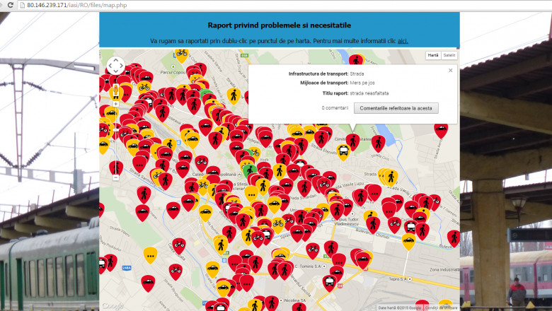 harta iasi online Aplicaţie pentru semnalarea problemelor. Reclamaţiile sunt adunate 