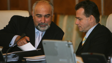 Varujan Vosganian si Ludovic Orban ministru in 2007-Mediafax Foto-BP Guvern