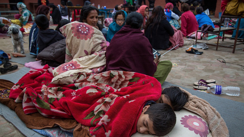 copii nepal cutremur getty