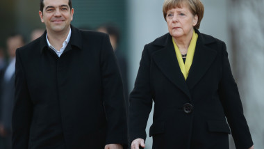 tsipras cu merkel - getty