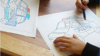 masini politie desen copii FB IGPR