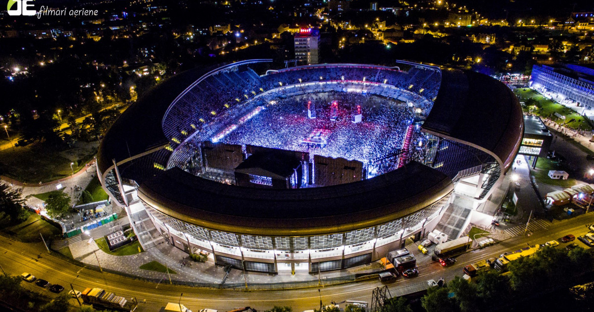 FOTOGALERIE. Cluj Arena, văzută de sus în timpul festivalului Untold |  Digi24