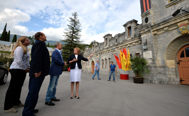 Silvio Berlusconi in vizita in Crimeea - kremlin.ru