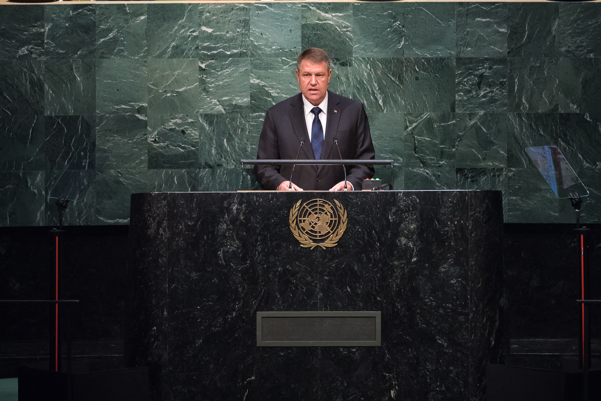 Presedintele Klaus Iohannis se adreseaza Adunarii Generale a ONU