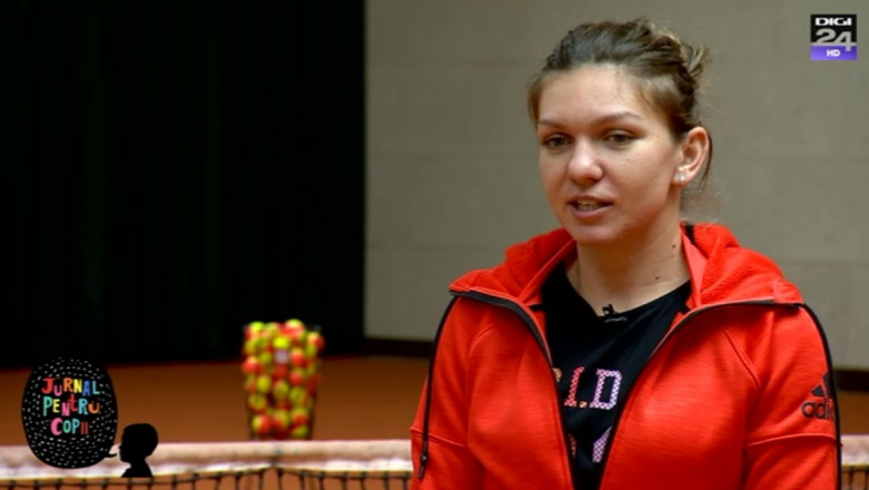 simona halep la jurnal pentru copii