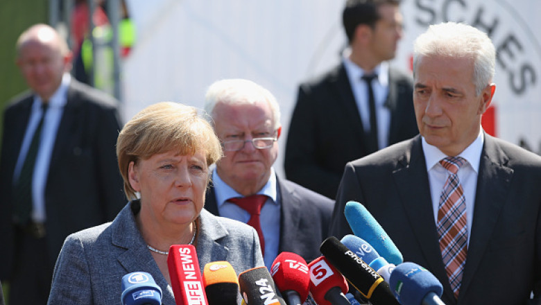 angela merkel vizita refugati aug 2015 getty