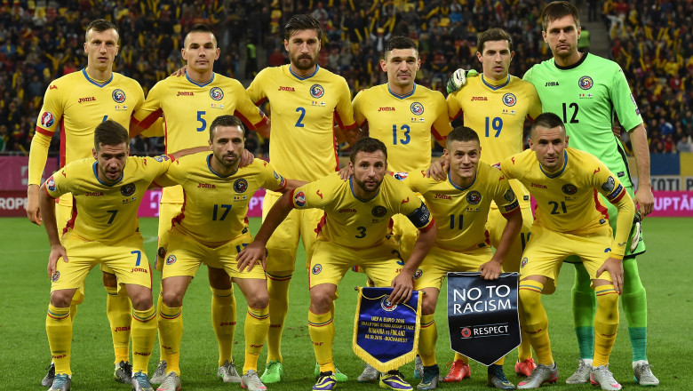 Echipa de fotbal Romania - Finlanda preliminarii EURO 2016 GettyImages octombrie 2015