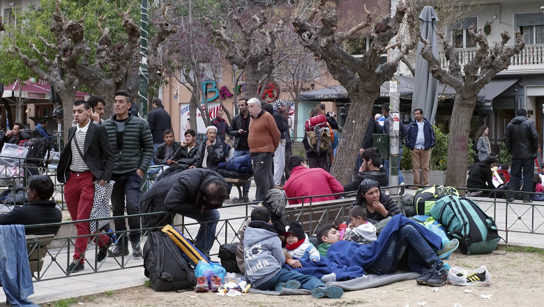 Migranti blocati in Grecia GettyImages-512020072