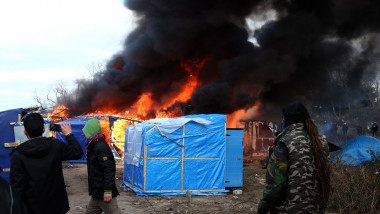 Violente jungla Calais evacuare GettyImages-513098866