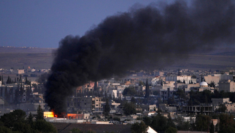siria explozie kobani 2014 GettyImages-457549034