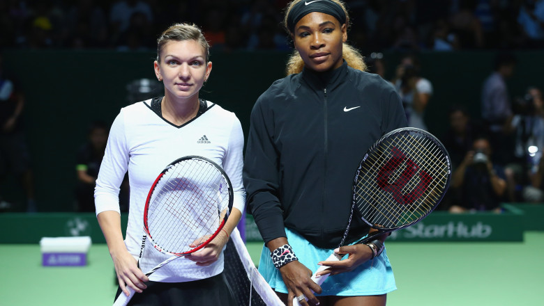 simona halep serena williams GettyImages-457884276