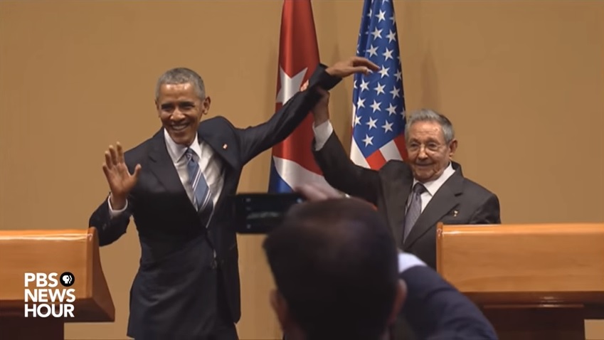 obama si castro gest mana 1