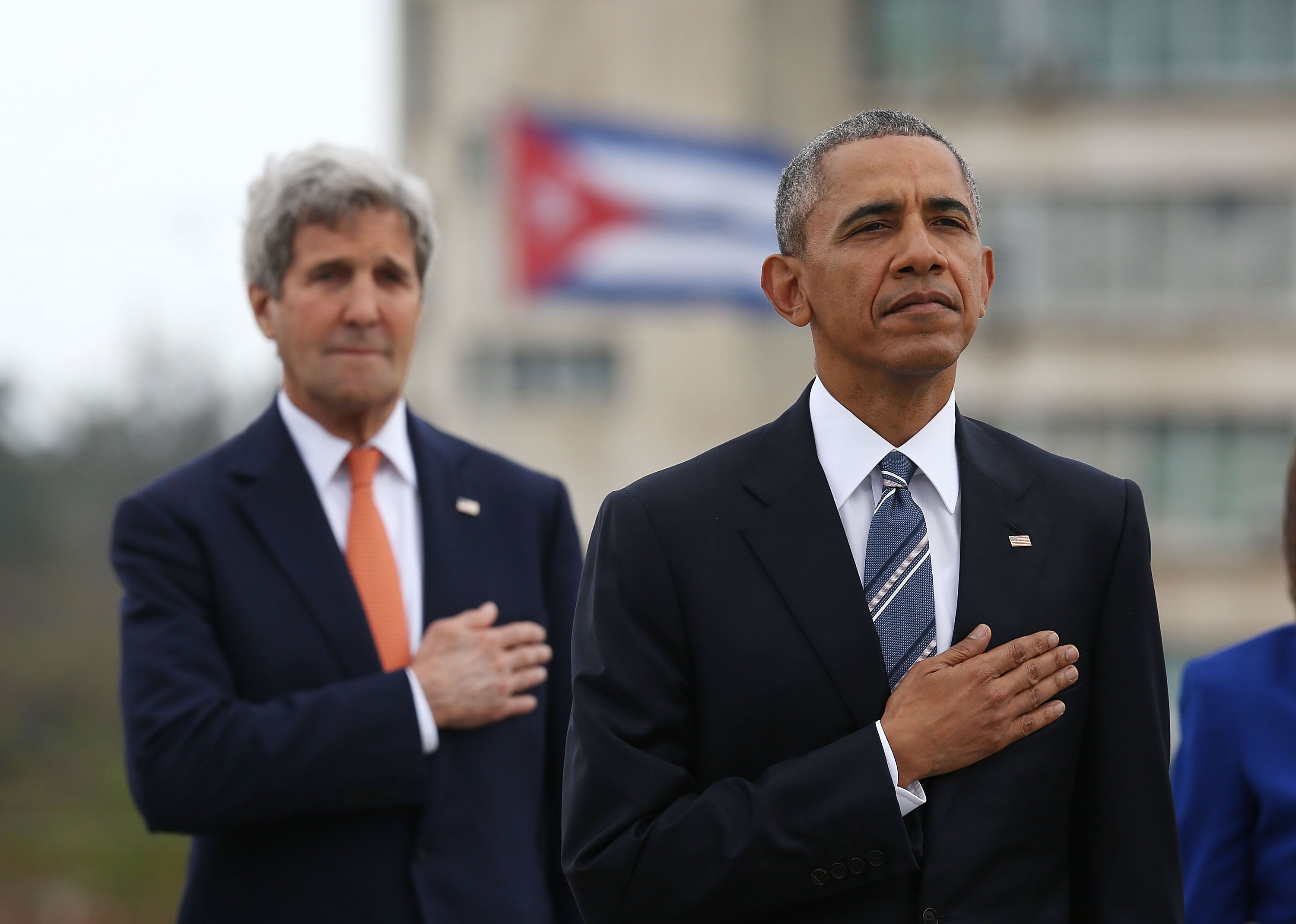 Barack Obama si John Kerry - GettyImages-516833082