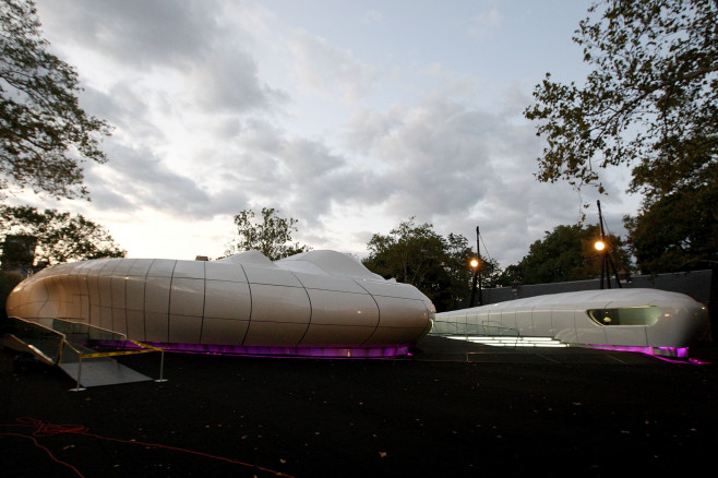 zaha hadid - chanel contemporary art container NY GettyImages-83375394