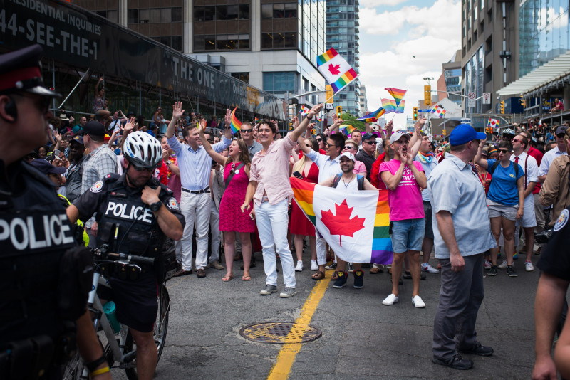 Trudeau gay pride Getty