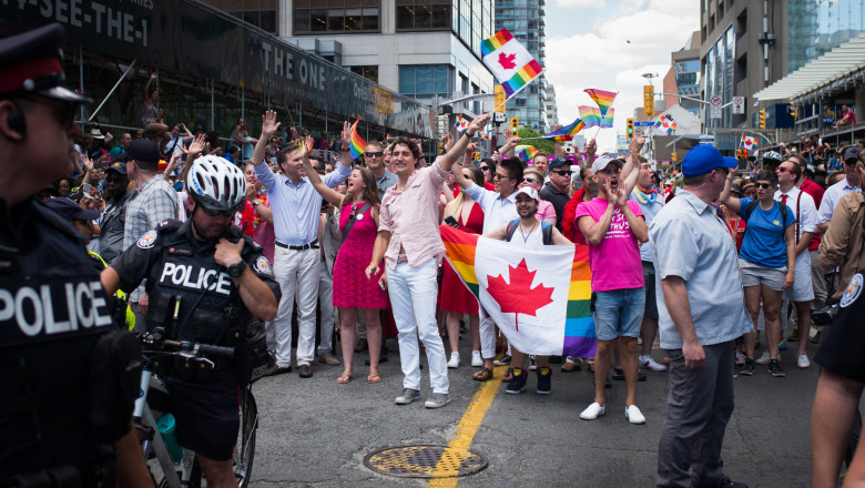 Trudeau gay pride Getty-1
