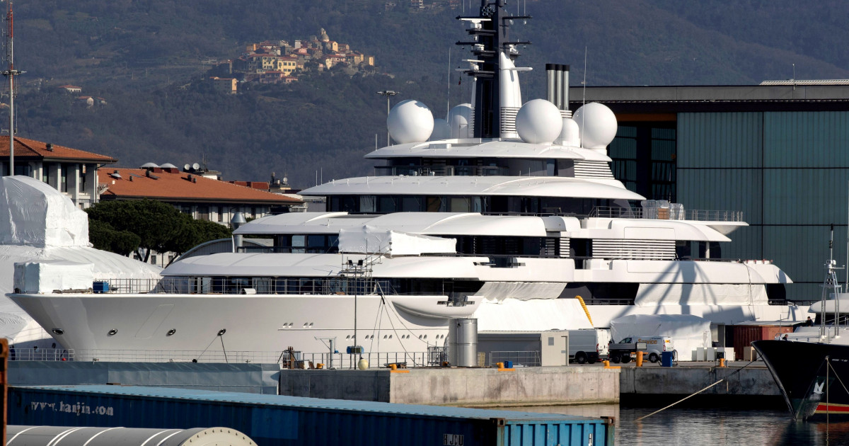 Il superyacht “Scheherezada” ritenuto appartenuto a Putin è stato sequestrato dalle autorità italiane