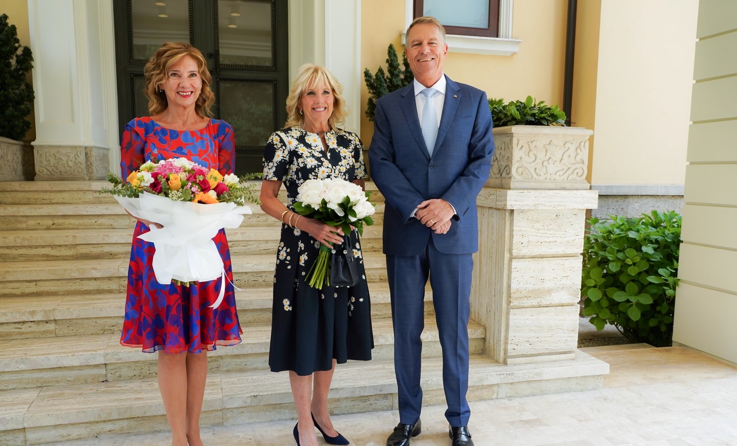 Prima Doamnă a SUA Jill Biden s-a întâlnit cu Carmen Iohannis și cu președintele Klaus Iohannis
