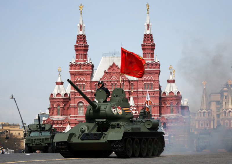 Dress rehearsal of Victory Day parade in Moscow