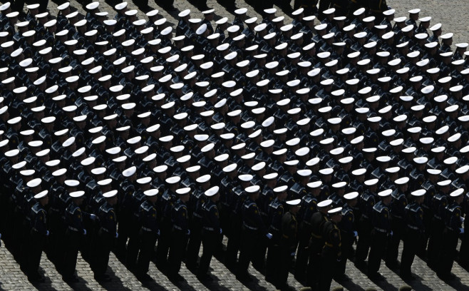 Russia WWII Victory Parade Rehearsal