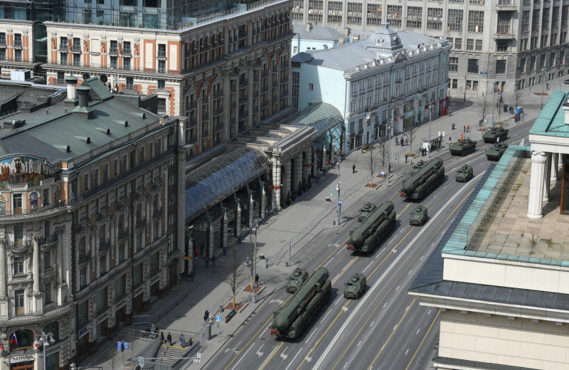 Russia WWII Victory Parade Rehearsal