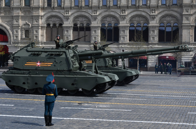 Russia WWII Victory Parade Rehearsal