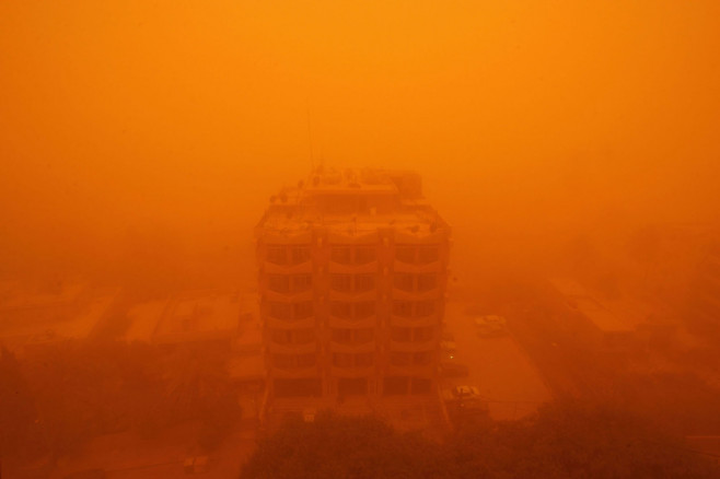 Sand Storm Hits Baghdad