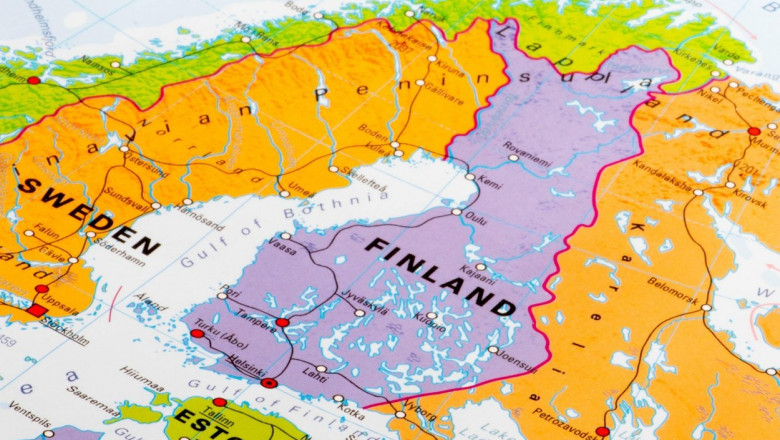 Europe, map of Finland